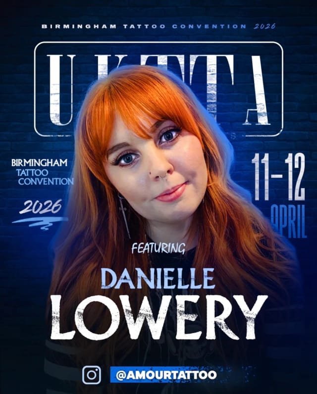 Amour Tattoo at UKTTA Tattoo Convention 2026 | Birmingham New Bingley Hall